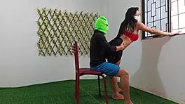 young latina teaches stepson how to fuck with her body