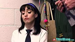 young adult thief caught hiding stolen goods in private body part