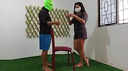 young latina teaches stepson how to fuck with her body