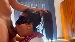 latina student mom receives cumshot