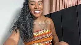 Watch brunette teen give jerk off instructions, doubting you won't cum to her natural tits and pussy