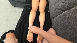 Bikini Cougar Gets Feet and Asshole Fucked