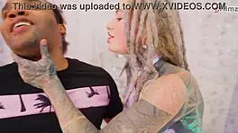 inked babe ass stretched by bbc ends with atm and a facial cumshot