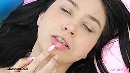 Asian Teen Model Shows Her Body