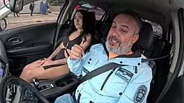 Pretty Young Latina Debutante Spreading Ass In Public Car For Anal Creampie.