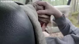 Real Teen Couple Fucks On Roadside In Car!