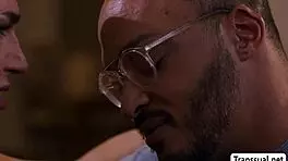 horny shemale and tipsy black dude anal fuck