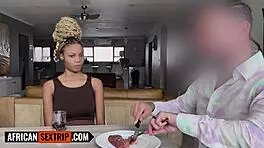 big tits black teen gets tight pussy banged in homemade interracial