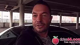 horny german blonde cam angel banged in public by random date?