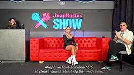 show lesbico between xiara dark and nahoo gets out of control and fan fucks one of the girls juan bustos show 😈