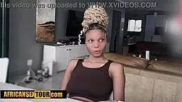 Ebony teen 18+ with big natural tits likes to try the carnivore diet?
