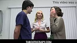 Tabootherapy: Brunette Dharma Jones And Elias Cash In Therapy With Doctor Dr. Aaliyah Love