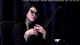 Hot Latina Brunette Teases in Sheer Red