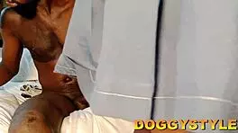 Moaning as my boss bangs me with his huge cock and I cum hard