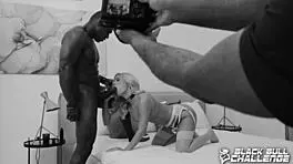 submissive blonde candee licious interracial bbc fucking bts