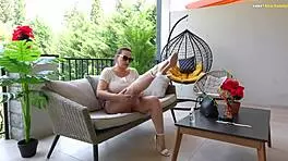 Shameless step-mom naked tanned and throatfucked by her horny stepson