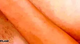 Classic beauty shows sexy body in brunette charm massage