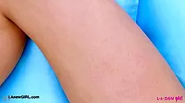 Classic beauty shows sexy body in brunette charm massage