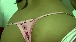 Innocent teen in pajamas craves double penetration passionately.