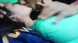 Kissing and Pressing Girlfriend's Big Tits Before Intense Anal Fucking and Licking!