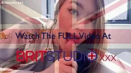 Hot British Teen Swallows Huge Cumshot