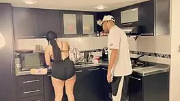 Boss Paid Me To Fuck In Kitchen With Small Dick!