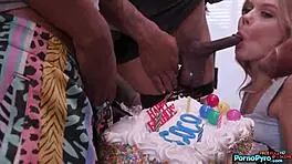 Teen Coco Lovelock Sucks Large Black Dicks For Her Birthday