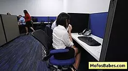 Big Tit Milf Works Hard at Office and Enjoys Facial in Break Room - Sasha Pearl Parker Ambrose