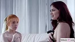 Teen Joins Lesbian Foursome with Stepmoms