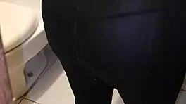 Young latina employee flirts seductively in bedroom