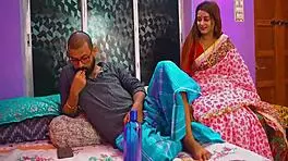 beautiful hot desi wife seducing husband with romantic sex on anniversary