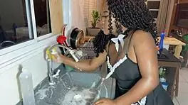 Black employee seduces young boss's son with jerk off instructions