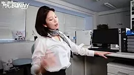 Bunny Boss Katsuki Ren Dominates Adorable Employee In Office