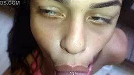 I love eating and sucking his cock with my high heels.