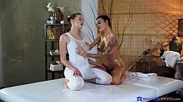 Big Tits Young 18+ Lesbian Sex - Massage Rooms