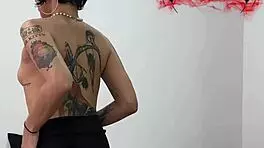 Classic Girl Blowjob And Takes Dildo Deep