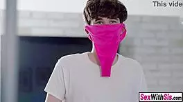 Panty Sniffing Perv Stepbro Caught And Punished