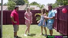 cute petite girls pigtails deepthroat ride old men group orgy after playing soccer