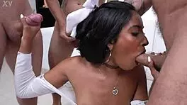 All her holes wrecked beautiful baby india do sul takes double penetration from 3 ruthless monster cocks eks669