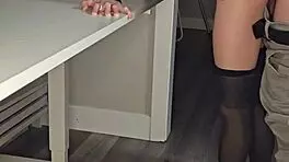 A Young Brunette Poetess Reads Poetry in Dress