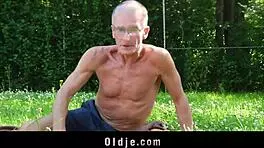 Hot teen fucked by old man gets cum on face 😈