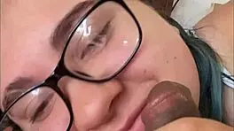 Getting ready for dick in mouth