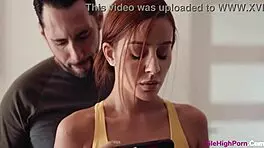 vanna bardot catches videochatting secretary and gets big tits fingering