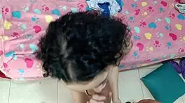 Pareja real amateur hermanastros tienen sexo duro - mi hermanastro llena toda mi cara de semen - porno en espanol