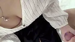 the young vietnamese amateur in her homemade room fingers her hairy wet pussy to dripping orgasm