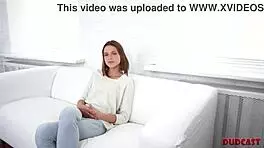 Flexible skinny teen 18+ gets FUCKED by agent in casting