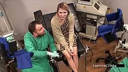 Lesbian Torment Clinic Olivia Kassady Teasing Blonde Pussy