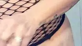 hey, this milf latina rides her dildo to a powerful orgasm at home