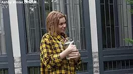 She stayed home alone and went with a young gardener