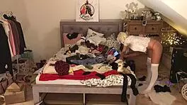 Girls Tease With Pussy Wedgies And Boob Pasties At Home Party